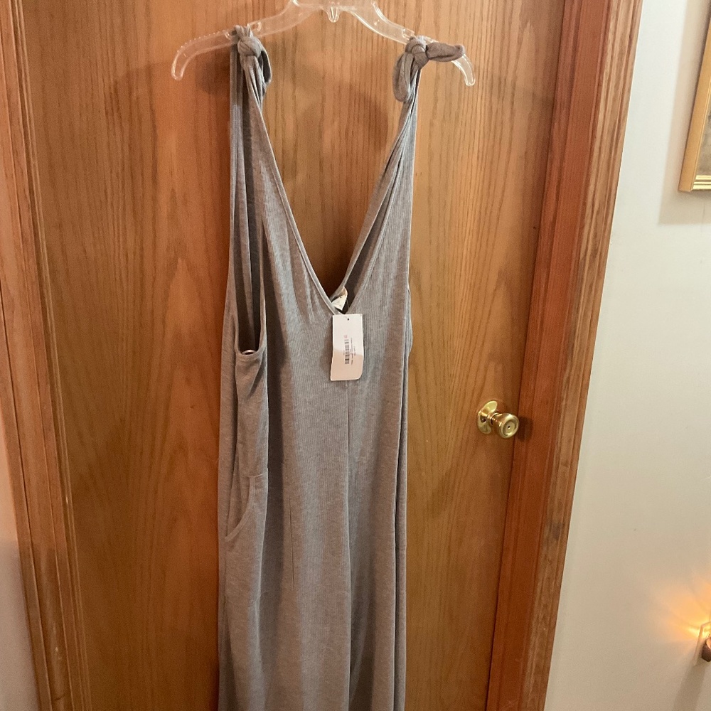 Women’s ribbed full length romper NWT